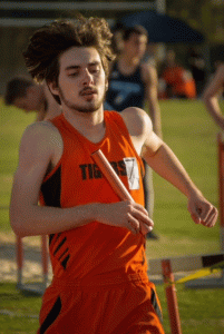 Brian Odom running in a track meet