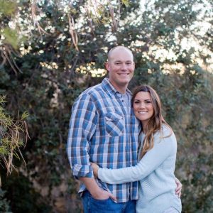 Scott pictured with his wife, Lindsay