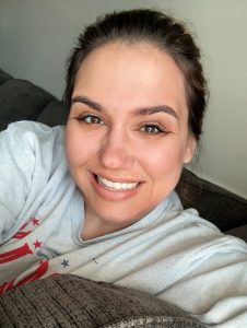 woman smiling at camera