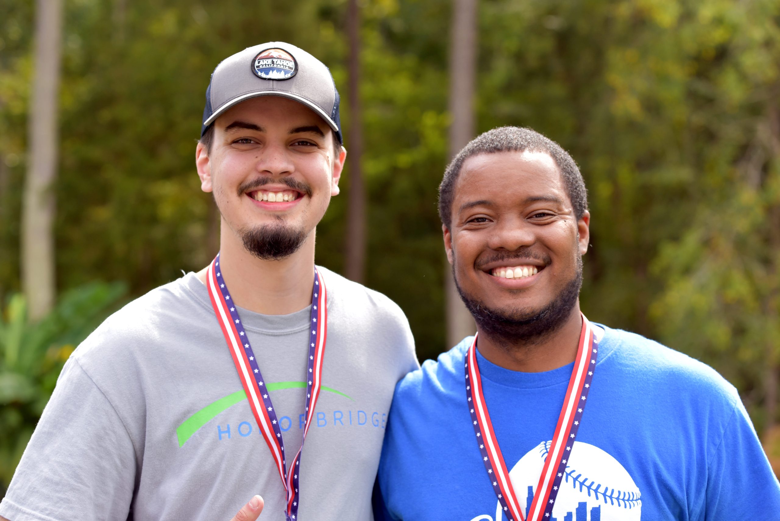 Employees smiling at camera