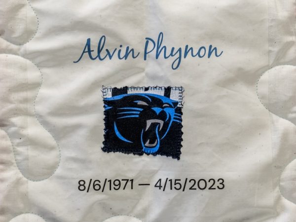 quilt square in memory of Alvin Phynon Jr.