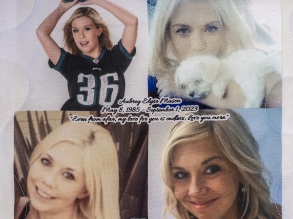 quilt square in memory of Aubrey Mason