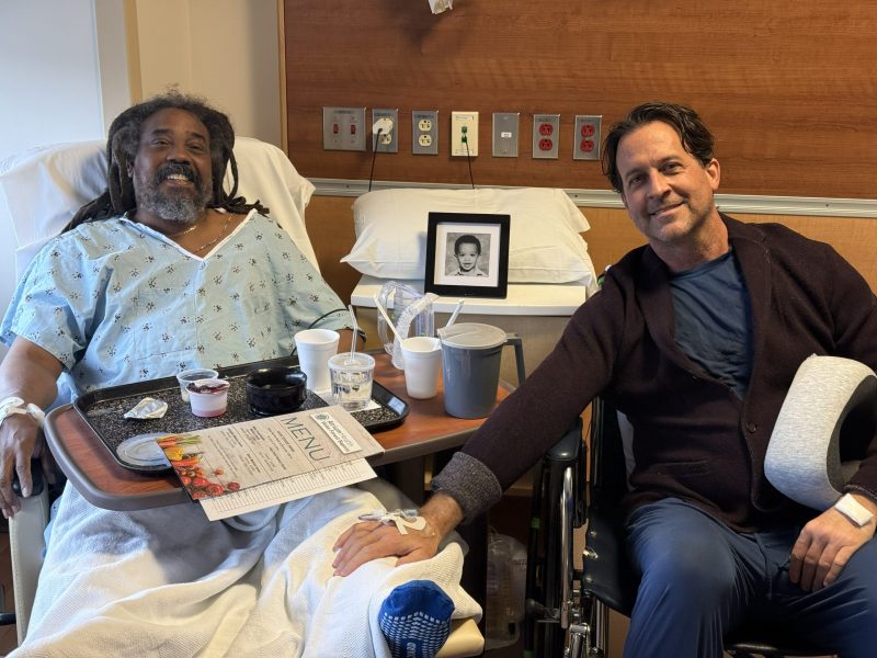 Damon and I post surgery