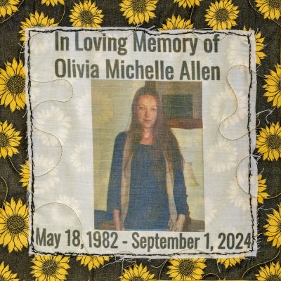 Olivia Allen quilt square