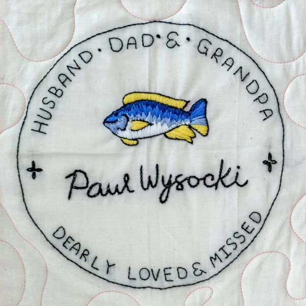 Paul Wysocki donor quilt square