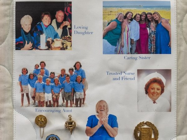 quilt square in memory of Sally Timlin