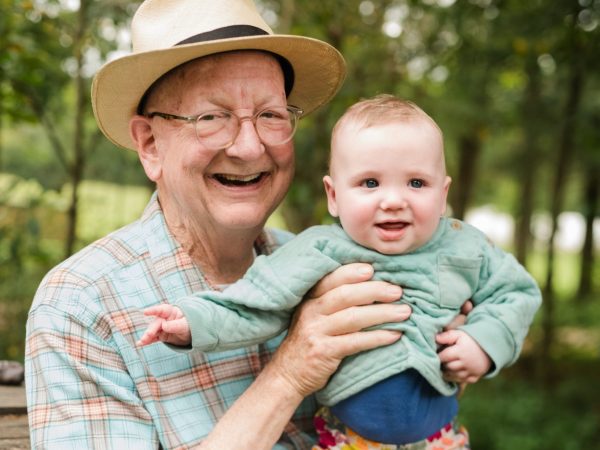 man with his grandson