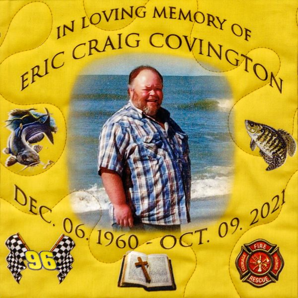 Quilt square for Craig Covington