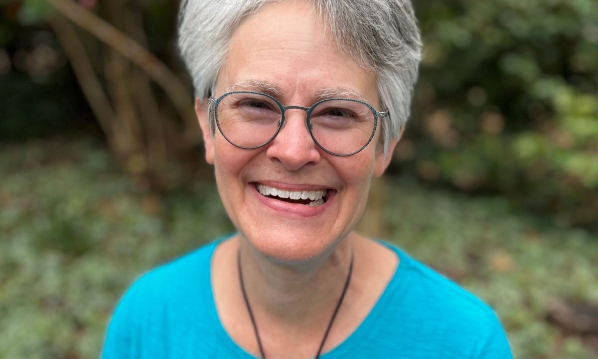 woman smiling at camera