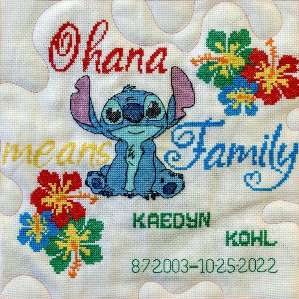 Kaedyn's donor quilt square