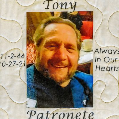 Quilt square for Tony Patronete